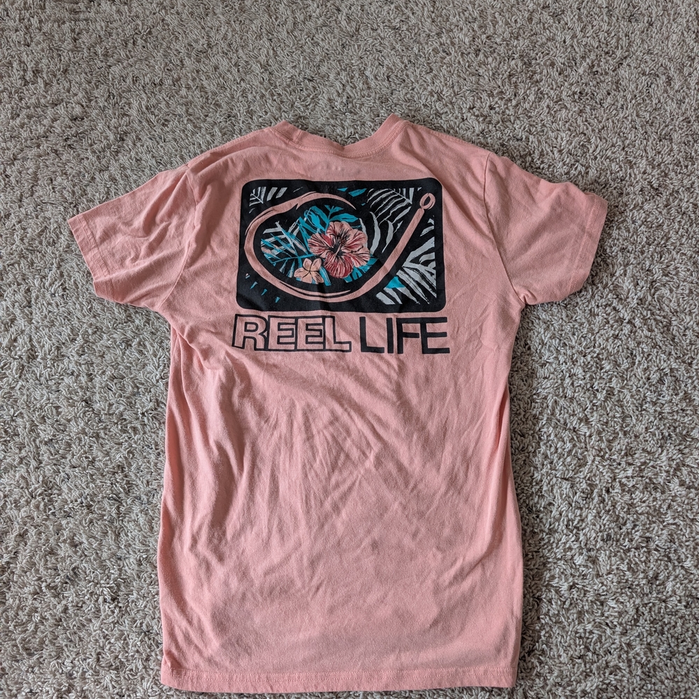 Reel Life Pink Graphic T-Shirt